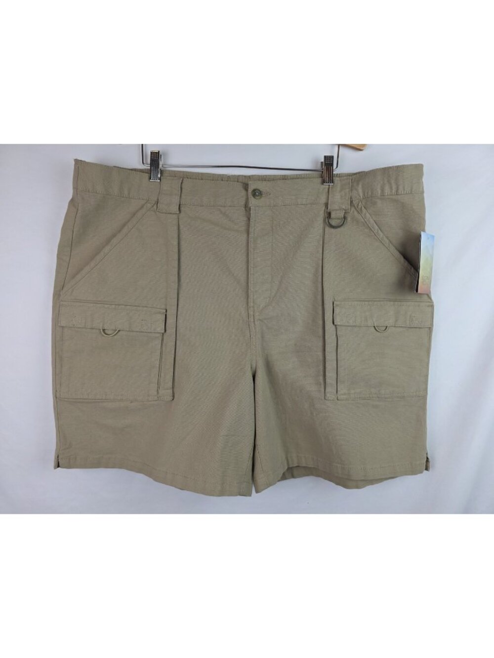 Ocean & Coast Men's Shorts Size 2XLT Khaki Tan Elastic Waist Cargo Shorts